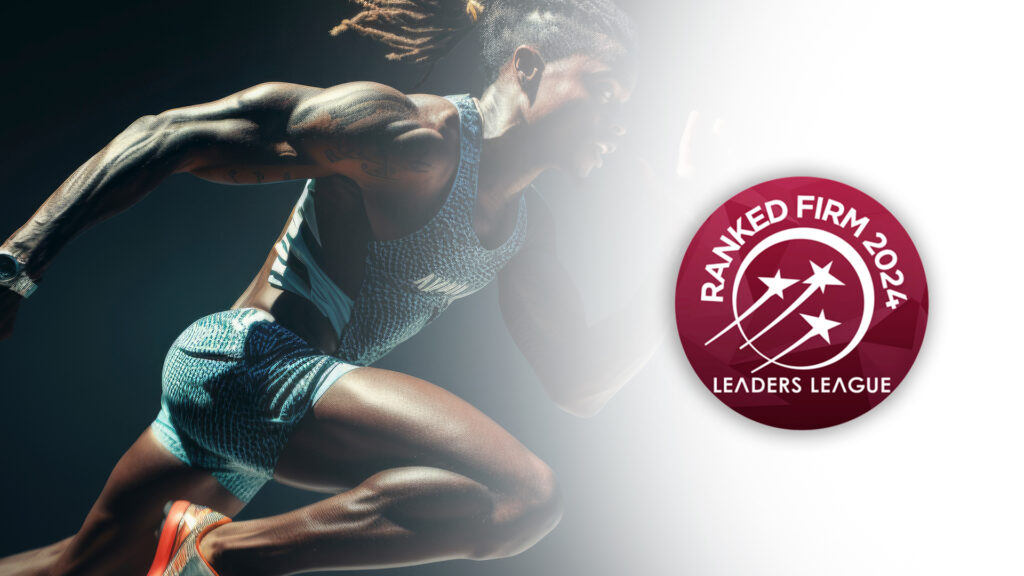 Recognized among the top sports law firms by Leaders League 