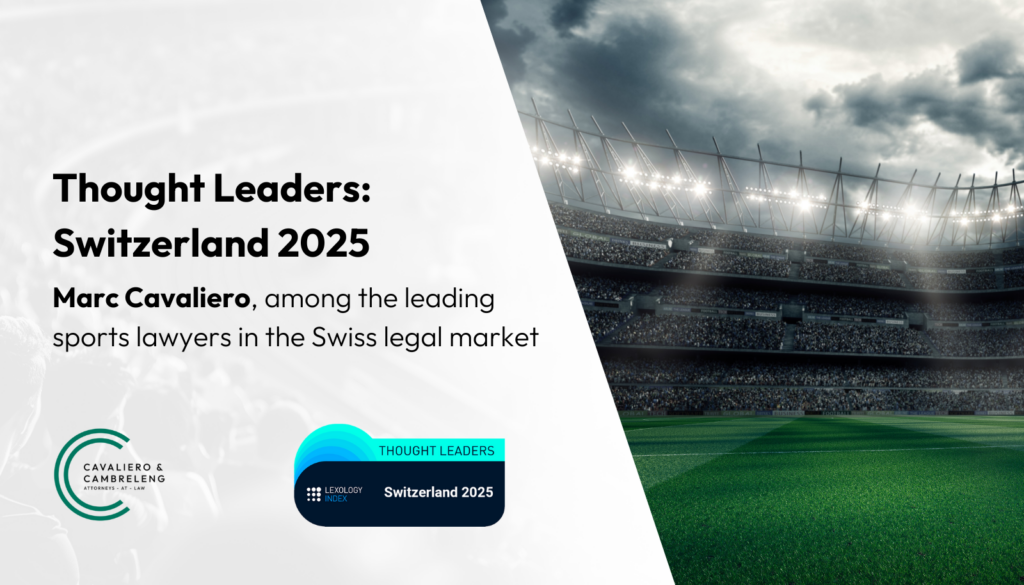 Among the leading lawyers in the Swiss market 